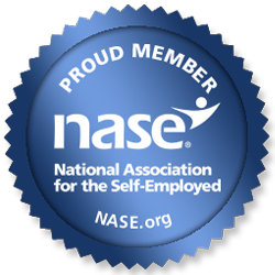 Official membership badge of the national association for the self-employed (NASE) endorsed by Nikki Gianni, HR and business coach.